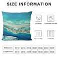 thumbnail image 5 of YINGXI  Decorative Teal Pillow Covers Marble Textured Turquoise Teal Gold Blue Throw Pillow Covers Soft for Couch Sofa Living Room Outdoor Summer Spring Teal Decorations for Home 22x22in, 5 of 5