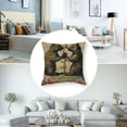 thumbnail image 5 of nygtbtfer Set of 2Throw Pillo Dancing with Bunnies Home Decor Pillowcase Square Cushion Covers for Sofa Bed Couch Car White, 5 of 7