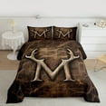 thumbnail image 2 of Castle Fairy Full 3-Piece Initial M Jungle Deer Comforter Set, 2 of 8