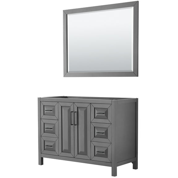 Wyndham Collection WCV252548SGBCXSXXM46 Daria 47" Single Free Standing Vanity Cabinet -