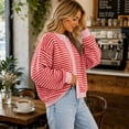 thumbnail image 6 of Stralyhd Womens Cardigan Sweaters Button Up Long Sleeve Casual Cardigans Knit Soft Crew Neck Sweater Cozy Loose Fit 2026 Spring Fall Outfits Red M, 6 of 6