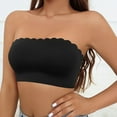 thumbnail image 2 of FAHXNVB Wireless Strapless Bras for Women Push Up Seamless Comfy Bandeau Bralette Comfortable Wavy Edge Invisible Tube Tops, 2 of 4