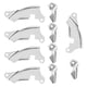 thumbnail image 1 of Protector lateral del motor, juego de 5 placas laterales de arranque, placa lateral del volante, piezas del generador, elegantes y modernas, 1 of 12