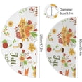thumbnail image 3 of GZHJMY Thanksgiving Tree Skirt Pumpkin Xmas Tree Skirt Floor Door Round Mat Decorations for Holiday Party Home Christmas Day Ornaments, 47.2", 3 of 6