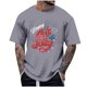 thumbnail image 2 of Tops para hombre, blusas y camisas de cuello redondo y manga corta para hombre, tops casuales de cuello redondo y manga corta con estampados especiales para hombre., 2 of 5