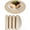Gold, variant on TEXIJUSO Set of 4 Faux Leather Round Placemats, Kitchen Table Mats, Waterproof, Easy to Clean for Kitchen Dining Round Table (Beige)