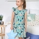 thumbnail image 4 of Fotbe Sea Animal Vestido de Dormir para Niñas de 3 a 10 Años, Mangas Cortas, Estilo Princesa, Pijama Camisón con Mangas Voladas-XX-Large, 4 of 6