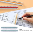 thumbnail image 6 of Suodoka 2Pcs Architectural Ruler Set Plastic Small Scale Pocket Mini for Engineer Architects Engineering Scaling 12.5cm / 4.9 inches, 6 of 9