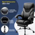 thumbnail image 4 of RoyalCraft Ergonomic Office Chair with Lumbar Support, Reclining Office Chair with Footrest, High Back Executive Office Chair, Height and Armrest Adjustable, 300lb Capacity, 4 of 8