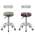 thumbnail image 4 of Salouo Forest Wild Mushroom Pattern Bar Stool Cushion Cover, Round Crease-Resistant Stretchy Dustproof Stool Seat Slipcover for Bar Round Chair-14 inch, 4 of 6