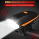 thumbnail image 4 of Faro de bicicleta con bocina MTB bicicleta impermeable 5W 240LM XPG linterna frontal LED Hugtrwg Para estrenar, 4 of 6