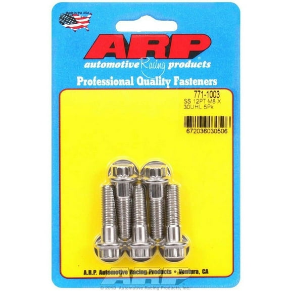 Arp S/S Bolt Kit - 12pt. (5) 8mm x 1.25 x 30
