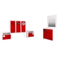 thumbnail image 1 of Recamara Matrimonial Kessa Muebles Rojo, 1 of 15