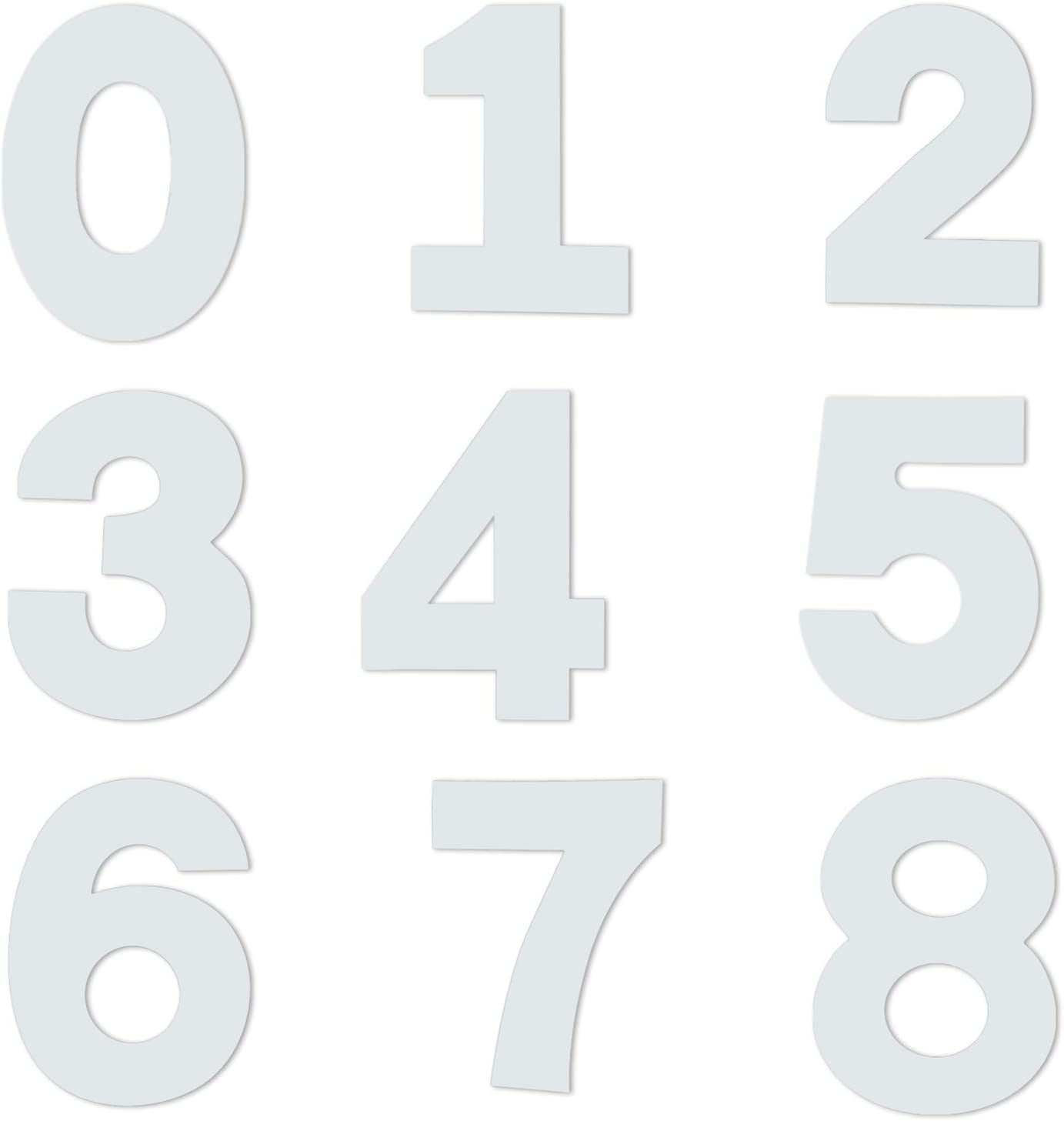 8 Inch Large Number Cake Molds 0-8 Cake Number Stencils, 9 Pieces