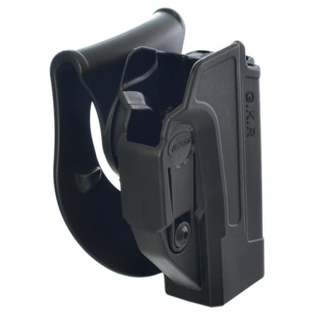 Orpaz Glock Holster Polymer 360 Rotation Paddle/Belt Fits Most Glock (Best Handgun For Personal Protection 2019)