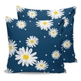 thumbnail image 7 of Outdoor Throw Pillow Cover Rustic Daisy Farmhouse Blue Back Waterproof Cushion Covers 2 Pack Watercolor Wave Point Pillow Cases Home Decoration for Patio Garden Couch Sofa, 7 of 7