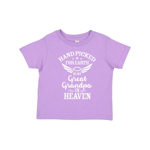 Inktastic Handpicked for Earth by My Great Grandpa in Heaven Boys or Girls Toddler T-Shirt
