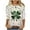 Multicolor, variant on Fartey Plus Size Womens St Patricks Day Shirts Fashion Funny Shamrock Print Tees Slim Fit 3/4 Sleeve Tunic Tops Casual Loose Summer Crew Neck Tops 2025 Multicolor S-5XL