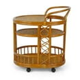 thumbnail image 4 of SK New Interiors Trolly Moving Serving Cart Bar Table ECO Natural Rattan Wicker Handmade, Colonial, 4 of 7
