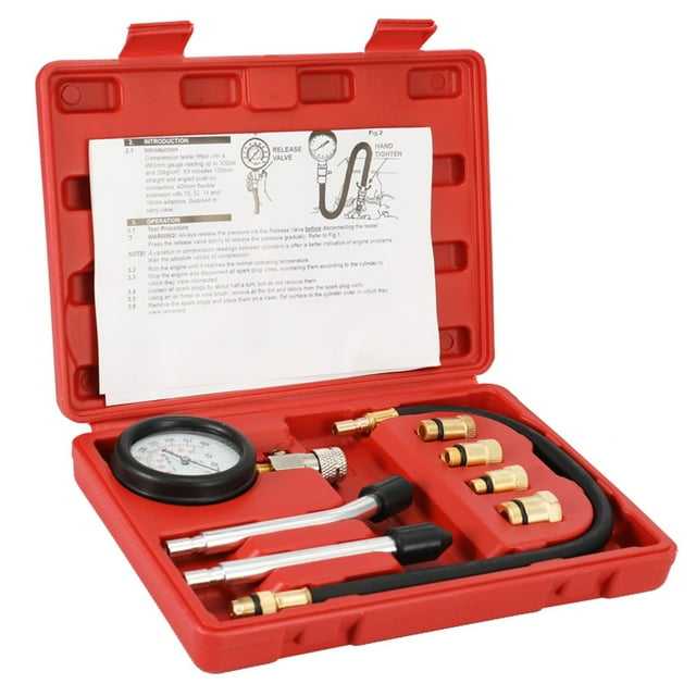 MesaSe Gasoline Engine Tester Cylinder Gas Engine Set Automotive Tool Gauge for Car & Truck