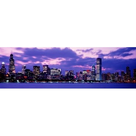 Sunset Chicago IL USA Canvas Art - Panoramic Images (15 x (Best Place To See Sunset In Chicago)