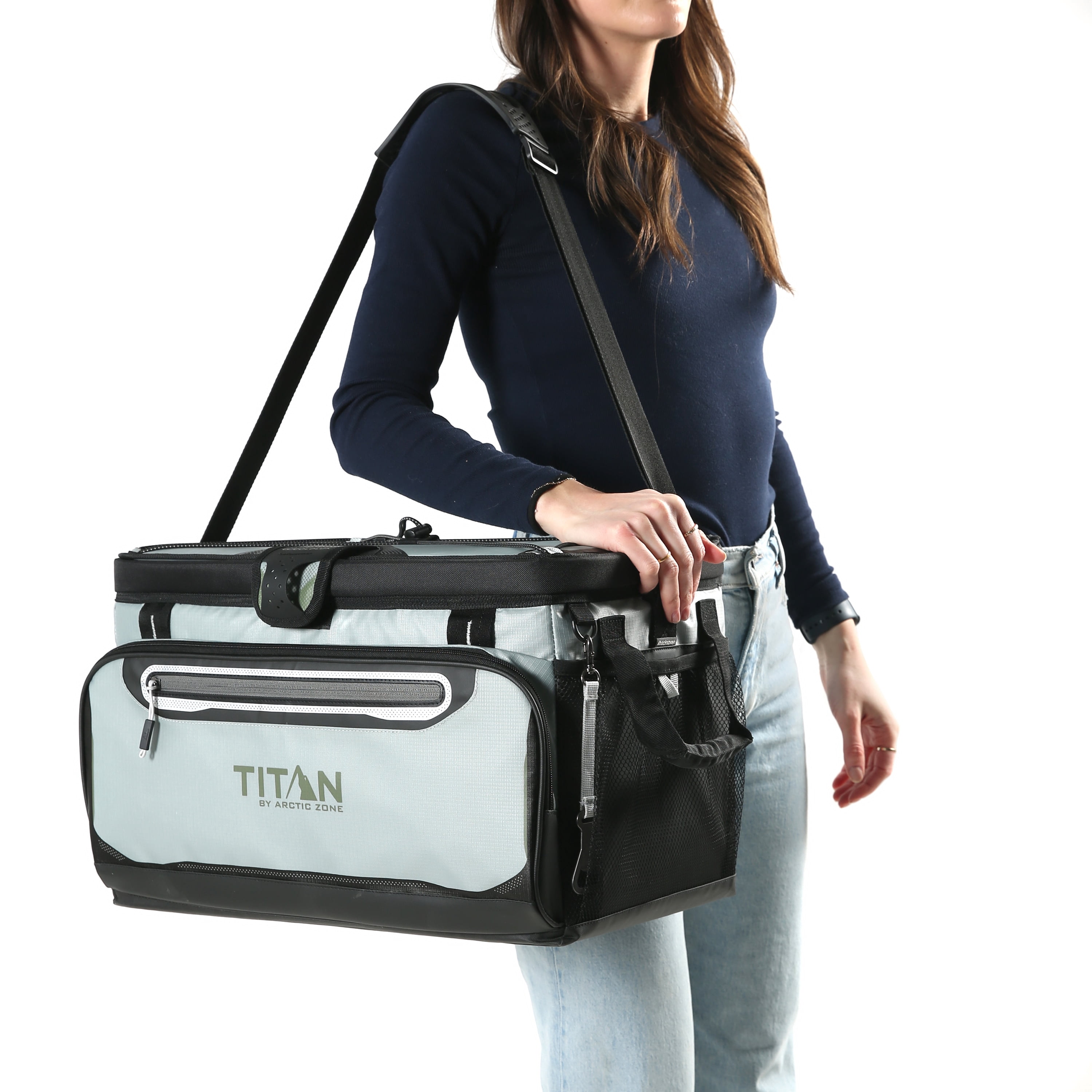 Titan by Arctic Zone 48 Can, 32 Quart Zipperless Soft Cooler, Seagrass