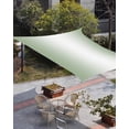 thumbnail image 3 of Sun Shade Sail 8x10Ft Sage Green and White Gradient Uv Block Sunshade Canopy Outdoor Shade Cover Rectangle Shade Cloth For Patio Garden Yard Deck Pergola, 3 of 6