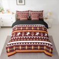 thumbnail image 2 of Homewish Rustic Western Cowboy 7-Piece Twin Bedding Sets,Boho Style Dreamcatcher Bedding Comforter Set,Red White Orange Sheet Sets For Men Women,Super Cozy Room Decor Reversible, 2 of 8