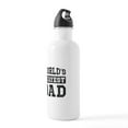 thumbnail image 3 of CafePress - Vintage World's Okayest Dad Stainless Water Bottle - Stainless Steel Water Bottle, Sports Bottle, 1.0L, 3 of 5