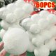 thumbnail image 2 of 54/6 piezas de bolas de espuma blanca para Navidad, bolas de nieve artificiales colgantes para árbol de Navidad, decoración para bodas, fiestas de Año Nuevo, adornos de bolas, 2 of 5