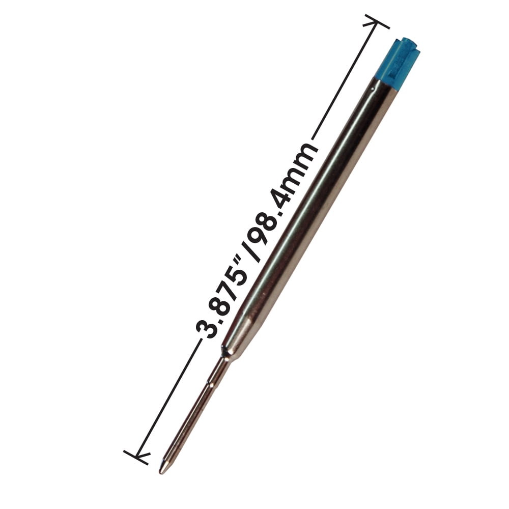 Jaymo Replacement for Parker 30526PP - Measures 3.875 in / 98 mm Long - G2 Gel Ballpoint Pen Refill - 24 Blue