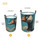 thumbnail image 3 of Fotbe Blue Watercolor Duck Cesto de Ropa con Asas, Cesto Impermeable de Gran Capacidad, Bolsa de Lavado para Dormitorio, Cesto de Ropa con Ruedas y Asas-Small, 3 of 6