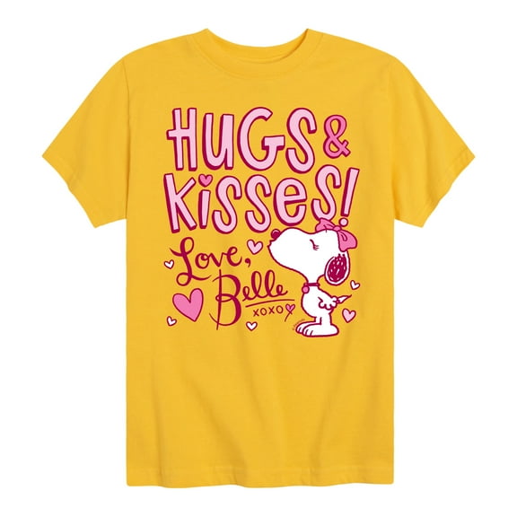 Peanuts - Hugs and Kisses Belle - Toddler and Youth Short Sleeve Graphic T-Shirt