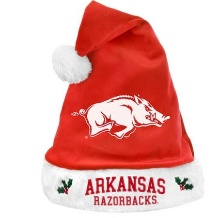 Forever Collectables NCAA Santa Hat, University of Arkansas Razorbacks