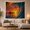 Fiery Horizon, variant on Ocean Wave Against a Purple Sunset, Dreamy Psychedelic Art for Beach Lovers, Colorful Seascape Decor, Housewarming Gift, Tapestry Wall Hanging for Bedroom and Studio