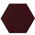 thumbnail image 2 of Furnish My Place Modern Indoor/Outdoor Commercial Solid Burgundy Rug, Modern Area Rug, Baby Nursery Mat, Pet-Friendly Carpet for Living Room, Playroom, Made in USA, 2' Hexagon - Set of 5, 2 of 6