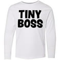 thumbnail image 3 of Inktastic Tiny Boss Long Sleeve Youth T-Shirt, 3 of 5