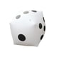 thumbnail image 1 of Dados inflables grandes blancos con puntos, ideales para fiestas infantiles y como juguete para la piscina., 1 of 3