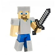 Minecraft Survival Mode Steve with Iron Armor Figure