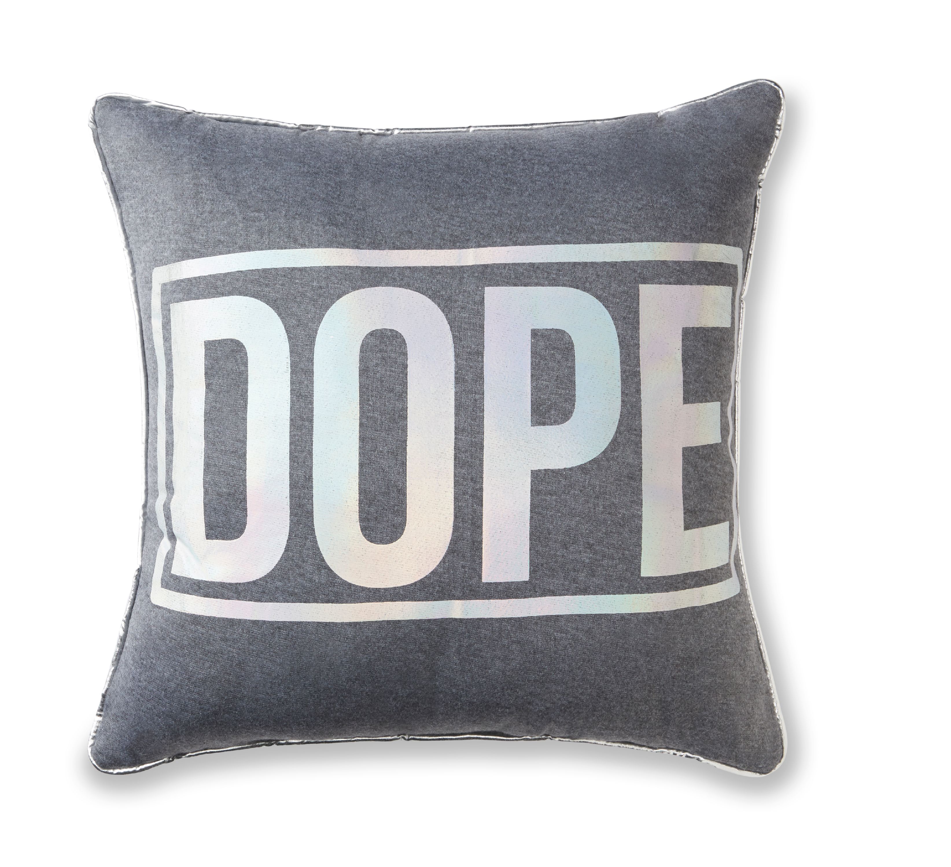 Mainstays Dope Holographic Word Throw Pillow