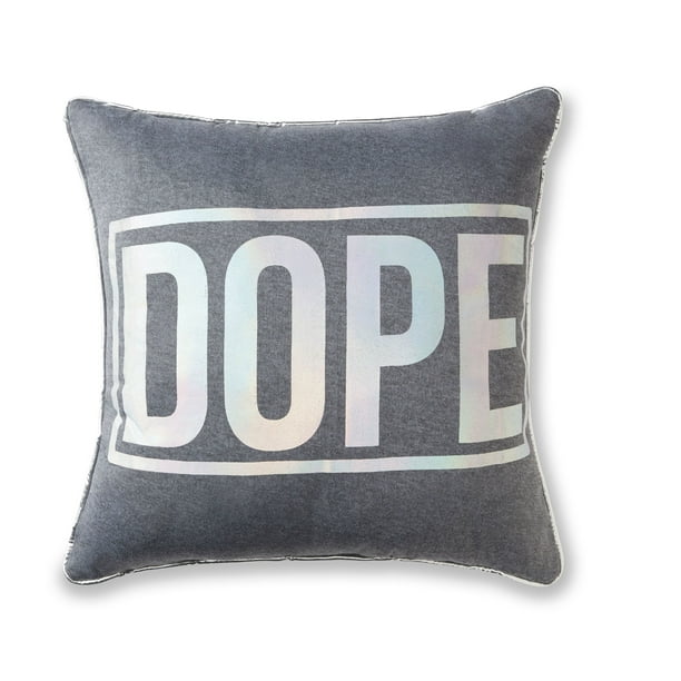 Mainstays Dope Holographic Word Throw Pillow