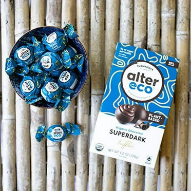 (8 Pack)Alter Eco - Truffle Super Dark Chocolate, 4.2 oz.