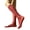 Wine Red, variant on Men's Casual Business Dress Socks Middle Calf Wide Striped Sheer Nylon Stockings Formal Suit See Through Thin Faux Silk Socks