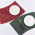 thumbnail image 5 of Nvzi Manteles individuales de piel sintética resistentes al calor, manteles individuales para mesa de comedor(juego de 4, tamaño 19,68 x 11,41 pulgadas, beige), 5 of 5