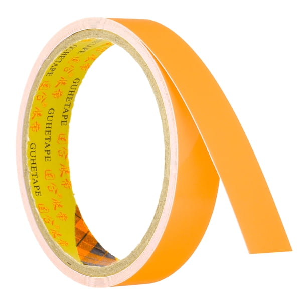 Cinta que brilla en la oscuridad Uxcell de 0.7 pulgadas x 9.8 pies, 1 rollo, Naranja Amarillo