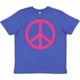 thumbnail image 3 of Inktastic Pink Peace Sign Youth T-Shirt, 3 of 5