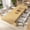 Oak, variant on Aphthongs Extendable Dining Table Set for 6-8 People, 59" to 86" Rectangular Wood Dining Table with 6 PU Leather Upholstered Dining Chairs, Farmhouse Expandable Kitchen Table Set