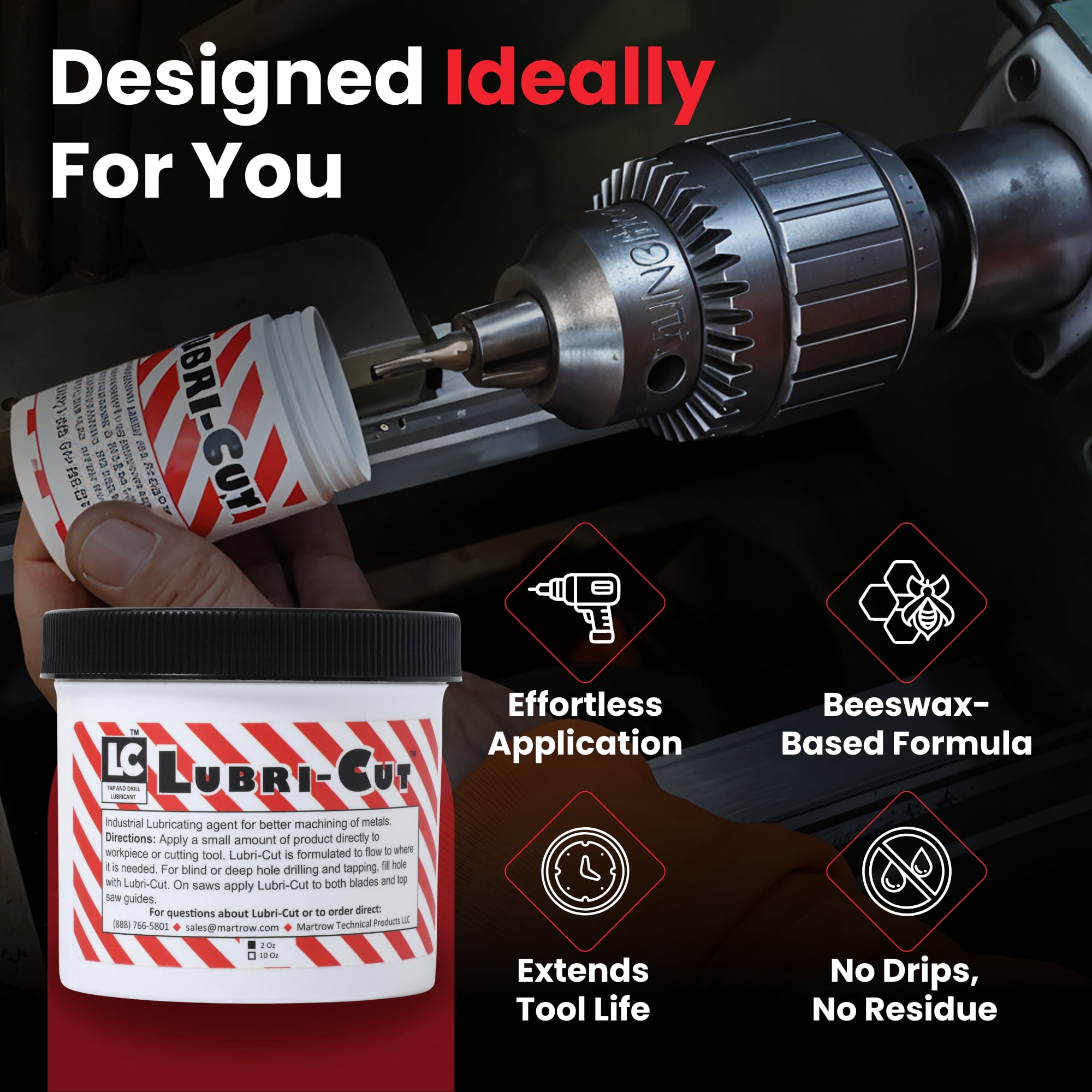 Grobet PRO-CUT™ Lubricant Wax For Saw Blades, Drills & Engravers - 1 Oz Stick