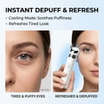 thumbnail image 3 of Hot & Cold Depuffing Wand – Solve Eye Puffiness, Dark Circles & Fine Lines, Eye Massager, Face Roller (White) | No Pre-Chilling Needed, 3 of 5