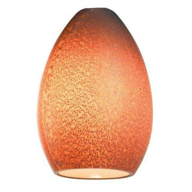 Access Lighting 936IT-SLA Safari Orb Pendant Glass Shade, Silver Amber